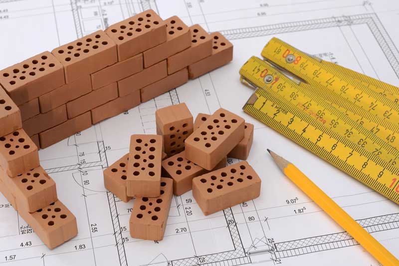 Architectural drawing and construction materials